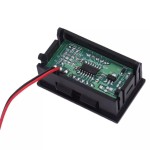 Digital Voltmeter with green LEDs, 4.5 - 30 V, black color case, 3-digit and 2-wire